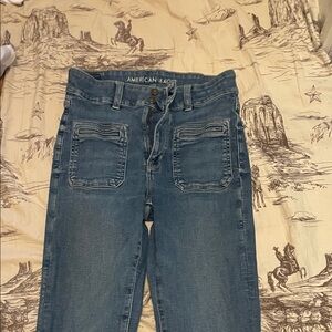 American Eagle Outfitters Blue Flare Jeans